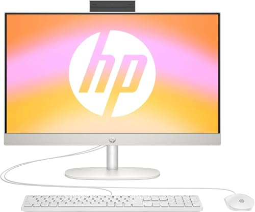 HP All-in-One PC | 23,8 FHD-Display | Intel Core i5-1335U | 16 GB DDR4 RAM | 512 GB SSD | Intel Iris Xe-Grafikkarte | Windows 11 Home | Weiß