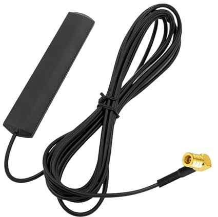DAB DAB+ Autoradio Antenne Digital Scheibenantenne mit SMB Adapter und 3 Meter Kabel, Windschutzscheiben Antenne für DAB-Empfang, Kompatibel mit Ford, Opel, Seat, Skoda, Kenwood, Alpine, Sony