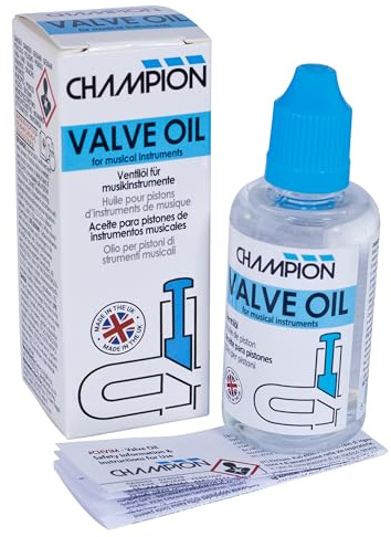 Champion Ventilöl für Trompete, Kornett, Euphonium, Tuba, Tenorhorn und weitere Blechblasinstrumente. Sorgt für schnelles, zuverlässiges Spiel. Hergestellt im Vereinigten Königreich. 50 ml