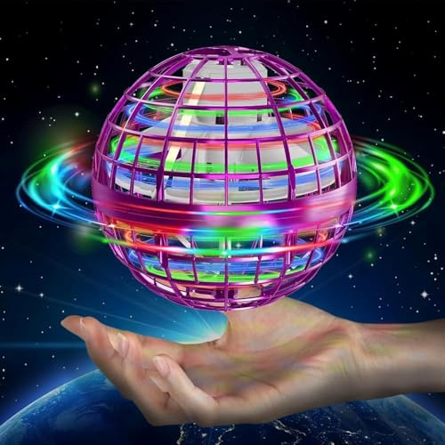semai Fliegender Ball,orbi Boomerang, Kinder Spielzeug ab 6 Jahren(Rosa) | mit LED Licht, Hand Controlled Hover Ball Geschenke für Jungen Mädchen 6-12