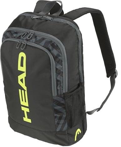 HEAD Base Backpack Tennisrucksack, schwarz/gelb, 17L