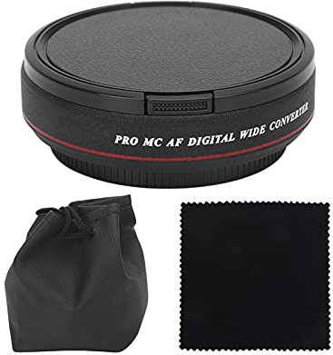 Sorandy 62mm 0,45X Weitwinkelobjektiv, Ultraschlankes Weitwinkelobjektiv mit Großer Blende, Weitwinkelobjektivfilter 62mm 0,45X für DSLR-Kameras/Camcorder-Objektive mit 62mm Durchmesser