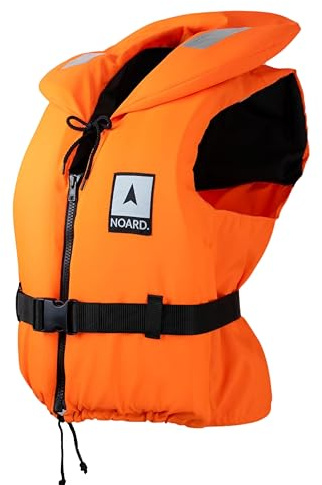 NOARD Rettungsweste Seaside Kinder & Erwachsene | 100N nach EN ISO 12402-4 | Schwimmweste & Auftriebsweste 15-120 kg | für Boot, Segeln & Wassersport | mit Signalpfeife & Solas-Reflektoren
