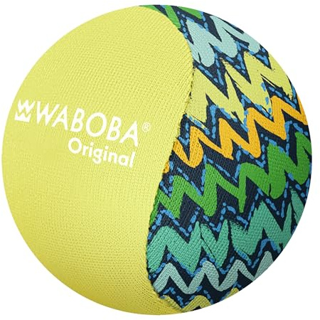 Waboba Wasser-Sprung-Ball – Der Originale Skip-Ball für Ozean, See & Pool – Hochleistungs-Wasser-Spielzeug für endlosen Sommer-Spaß – Robuster, weicher Gelkern für einfaches Springen – Zigzag