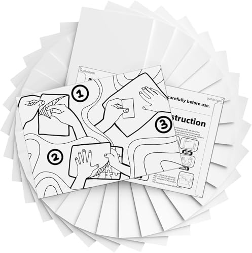 Hiwhy Puzzle Klebefolie 32 Stück – Selbstklebende Puzzle Saver Folie für 4 x 1000 Teile Puzzles, Starke Klebefolie ohne Flüssigkleber zur dauerhaften Puzzle-Aufbewahrung, zum Einrahmen & Aufhängen