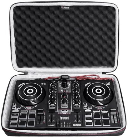 L LTGEM DJ-Controller-Tasche – Hartschalenaufbewahrung | Kompatibel mit Hercules DJControl Inpulse 200 / DJControl Inpulse 200 MK2