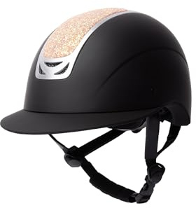 Horze Reithelm für Damen mit Kristallverzierungen, CE 1384:2023, verstellbarer Helm