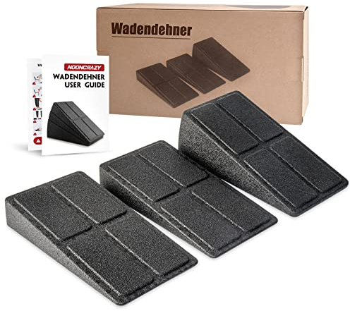 NOONCRAZY Wadendehner 3er Set, Mobilisationskeil Geeignet für Wadenstrecker | Slant Board für Beinstrecker, Plantarstretching, Plantarfasziitis und Achillessehnenentzündung Lösungen