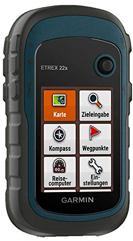 Garmin eTrex 22x – Robustes, wasserdichtes GPS-Outdoor-Navi mit 2,2 (5,6 cm) Farbdisplay mit Tastenbedienung, vorinstallierter TopoActive-Europakarte und 25 Std Akkulaufzeit