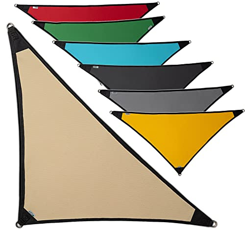 freigarten.de Sonnensegel Wasserdicht Sonnenschutz 100% Schutz vor UV dreieckig 2,0m x 2,0m x 2,8m