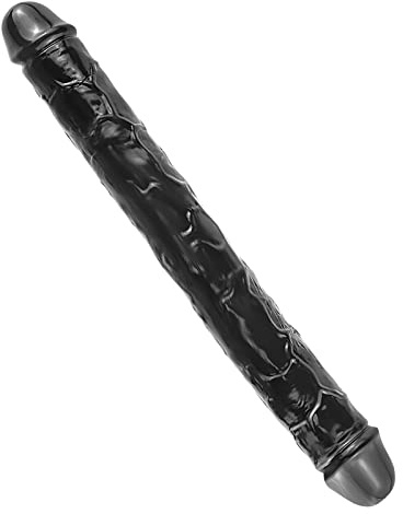 Doppeldildo Schwarz,30cm Flexibler Anal Dildo Klein für Frauen Lesbisch Homosexuelle