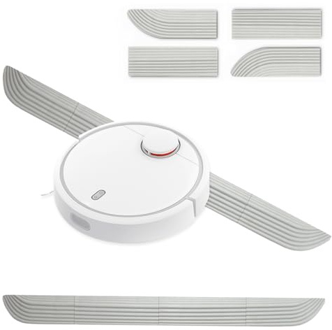 Türschwellenrampe Saugroboter Rampe Türschwelle für Saugroboter,Silikon Schwellenrampe für Alle Staubsaugroboter Zubehör,Robuste Konstruktion und Einfache Handhabung (Grau, 69cm)