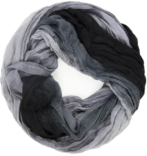 Gloop Damen Schal leichter Loop schal Schlauchschal Tuch mit Farbverlauf Viele Farben