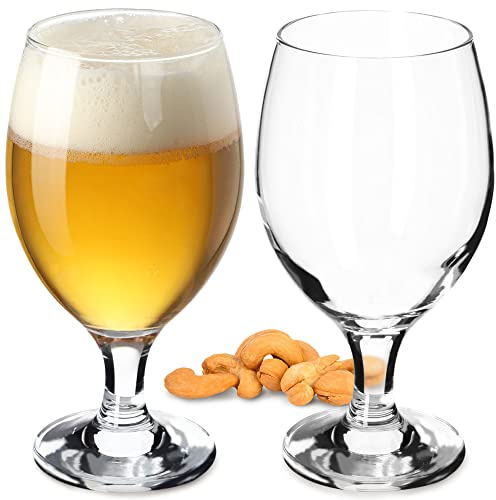 KADAX Biergläser 400 ml, 2er Set, Biertulpen aus Glas, Biergläser für Pils, Helles, Weizen & Craft Beer, Bierglas, Bierkrug, Gläser für Bier, Weizenbiergläser