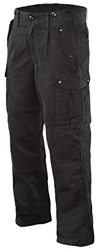 LEO KÖHLER Moleskin Kommando Hose Gewaschen, Schwarz, 11/56
