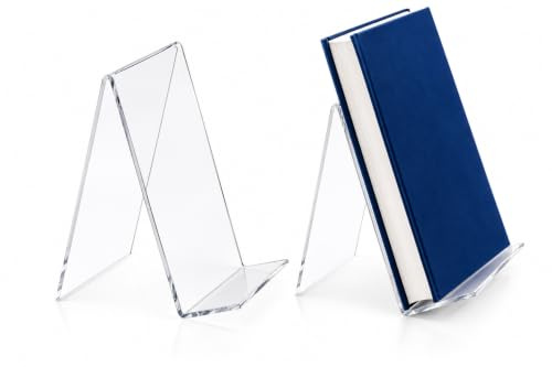 10 Stück Buchaufsteller,Buchstützen,Buch Ständer,Warenpräsenter aus Acrylglas