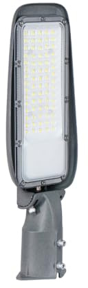 LUXULA LED Straßenlaterne 30W 4500K Neutralweiß, IP65 Außenleuchte für Mast- oder Wandmontage, wetterfeste Außenbeleuchtung für Hof, Parkplatz und Wege, robuste Straßenbeleuchtung Grau