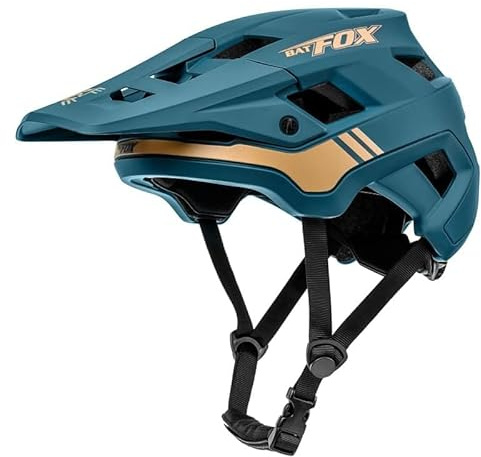 Fahrradhelm, Leichter Komfort Mountainbike-Helm Skateboard Helm mit Visier, Atmungsaktiv Helme für Herren Damen Erwachsene Jugend, Verstellbar in der Größe (Grün, M)
