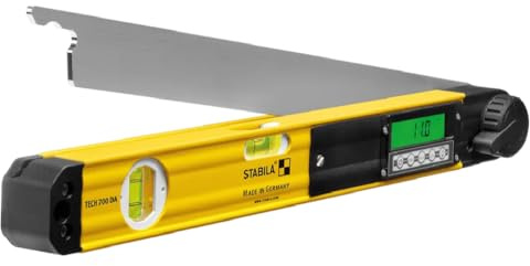 STABILA 39018 Digitaler Winkelmesser, 45,7 cm | Elektronischer Winkelmesser mit präzisen digitalen Messwerten für Tischlerarbeiten, 45,7 cm Armlänge, Cat. Nein 39018