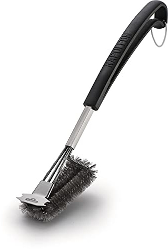 Napoleon 62063 Edelstahl Grillbürste dreireihig mit Schaber