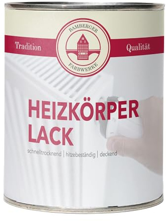 Bamberger Farbwerke Heizkörperlack matt Heizungsfarbe Hitzebeständig Heizungslack Metalllack (Schwarz matt, 750ml)