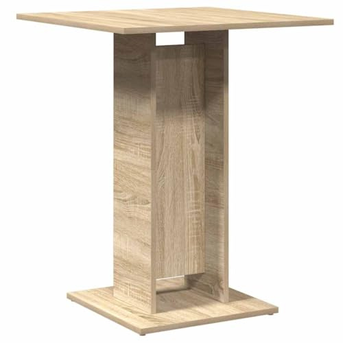 vidaXL Bistrotisch Stehtisch Bartisch Partytisch Esstisch Küchentisch Tisch Sonoma-Eiche 60×60×75 cm Holzwerkstoff