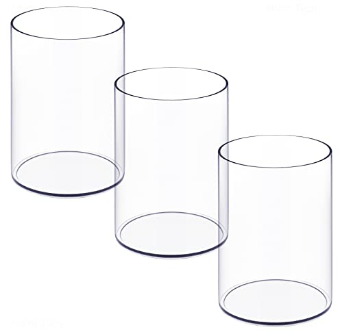 NiOffice 3 Stück-Set Stiftehalter Pinselhalter Stifte Organizer Stiftehalter Schreibtisch Acryl Organizer Perfekt für Zuhause Schule und Bürobedarf