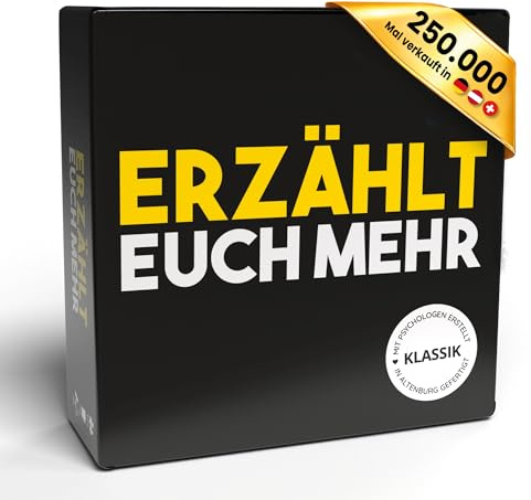 Erzählt euch mehr - Kartenspiel für Freunde & Familie, Gesellschaftsspiel für Erwachsene, Deep Talk Fragekarten, Reisespiel und Geschenkidee für Spieleabend & Party, Simon & Jan Set