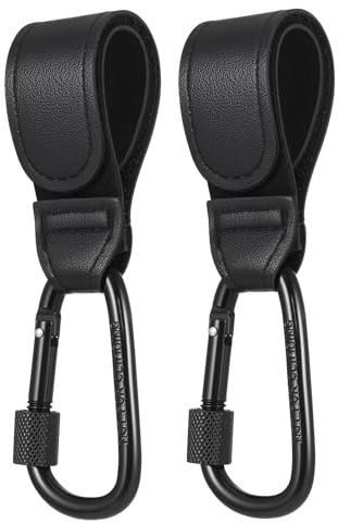 tao pipe 2 Stück Kinderwagen Haken für Wickeltaschen,Kinderwagenhaken Taschenhaken, Anhänger für Kinderwagen in Universeller Passform,Klettverschluss Kinderwagen Haken