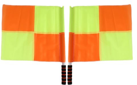Fußball Schiedsrichter Fahne | 2er-Set Schiedsrichter-Flaggen - Linienrichter Flagge, Ergonomische Trainingsausrüstung Für Fußballspiele Und Liga-Einsätze