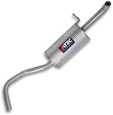ATEC Germany 1x Endschalldämpfer | Kompatibel mit: SEAT IBIZA III, IBIZA IV, IBIZA IV SC, IBIZA IV ST, SKODA FABIA I, FABIA I Stufenheck, FABIA II, VW POLO