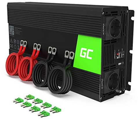 Green Cell® 2000W/4000W 12V auf 230V Reiner Sinus Volt kfz Spannungswandler Wechselrichter Konverter Pure Sine Wave Power Solar Inverter DC AC Umwandler Stromwandler Wohnwagen Auto Autoladegerät