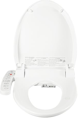 Elektrischer Smart-Toilettensitz mit Beheizung & Selbstreinigung – IPX4, 3 Temperaturstufen, Warmwasser-Reinigung, Warmlufttrocknung, Nachtlicht, Einfache Montage für Haushalt & Pflegeeinrichtungen