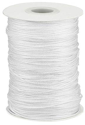 JINXM 1,8 mm Weiß Geflochtene Lift Shade Cord Roll Weiß Geflochtene Lift Shade SchnurJalousien Aluminium Blind Shade,für Jalousien Aluminium Blind Shade