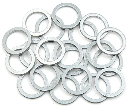 sourcing map Unterlegscheiben 20stk. Motoröl Crush Dichtringe Ablassschraube Dichtung 18mm ID
