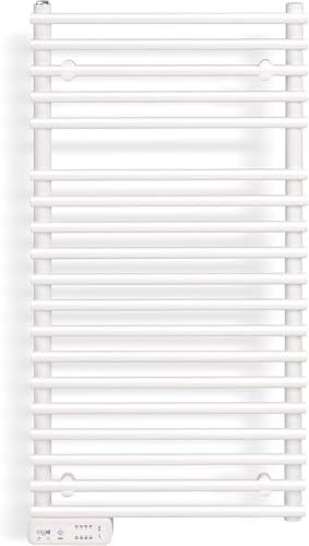 iVIGO PRO Elektrischer Badheizkörper 450W – Handtuchwärmer mit Timer – IP66 Schutzklasse – Frostsicher bis -15 °C – Wandmontage – 50x100 cm – Weiß