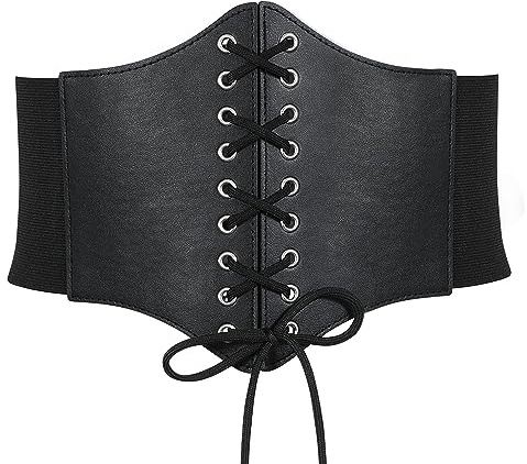 RHZXD Damen Korsett Gürtel, Elastischen Breiten Band Schnürkorsett, Damen Corset Belt, Gürtel HüftgurtWaist Trainer, Taillenformer für Damen