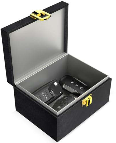 lanpard Keyless Go Schutz Autoschlüssel Box, Keyless Go Faraday Box für Sicheren, Kreditkarte und Autoschlüssel