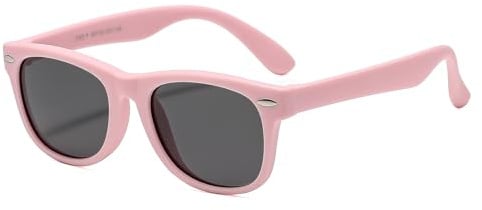 Suertree Kinder Sonnenbrillen Silikon Polarisierte Sonnenbrille Kids Square Flexible Anti UV400 Brille Jungen Mädchen für 3-12 Jahre