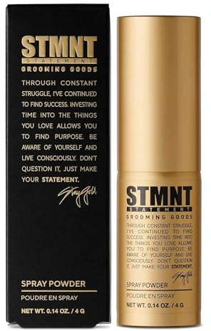 STMNT STATEMENT GROOMING GOODS Spray Powder 4g | Extra mattes Finish | Beeindruckende Textur und Griffigkeit | Sofortiges Ansatzvolumen und extreme Fülle