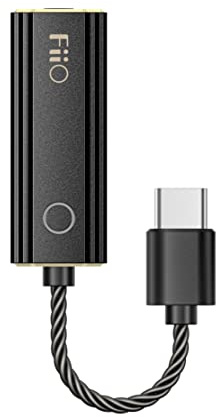 FiiO JadeAudio KA1 Kopfhörer-Verstärker, winziger USB-DAC, hohe Auflösung, 3,5 mm, verlustfrei, für Smartphones/PC/Laptops/Player (Typ C, schwarz)