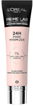 L'Oréal Paris Pore Minimizer Primer, Basis für ein langanhaltendes Make-up, sofort kaschierte Unebenheiten und optisch getarnte Poren, Bis zu 24h Halt, Prime Lab Advanced Derm Primer, 30 ml