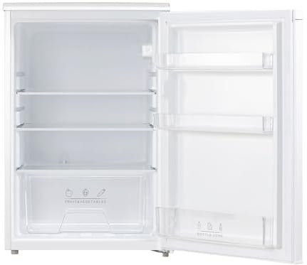 Comfee RCD133WH3(E) Kühlschrank, 131L Kühlschrank ohne Gefrierfach, Inverter-Kompressor, Obst-und Gemüsefach, 84.5cm Hx55.3cm B, 72 kWh pro Jahr, Einstellbare Temperaturregelung, verstellbare Füße