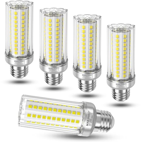 MAILIHAO 16W E27 LED Leuchtmittel,Tageslichtweiß Glühbirne E27 5000K,LED Maiskolben Birne 2050LM, Ersetzt Glühbirnen 120Watt 150Watt, Edison-Schraube Leuchtmittel Nicht Dimmbar, 5er Pack