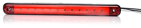 12-24V LED Nebelscheinwerfer rot dritte Bremsleuchte Lampe 238 mm, 12 LEDs