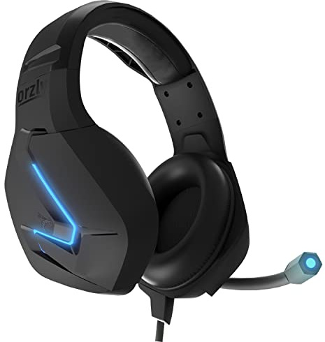 Gaming Headset für PC PS5, PlayStation PS4, Xbox Series X | S, Xbox ONE, Nintendo Switch, Laptop & Google Stadia Stereo-Sound with mit Geräuschunterdrückung Microphone -Hornet RXH-20 Abyss Auflage