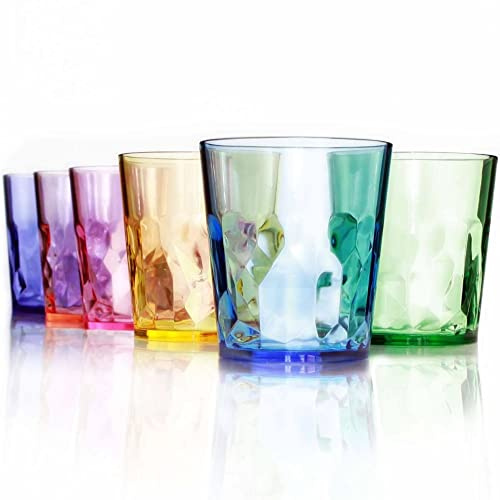 SCANDINOVIA - 400ml unzerbrechliche Premium-Trinkgläser - 6er Set - Tritan Kunststoff Becherglas - BPA Frei - Spülmaschinenfest - Stapelbar