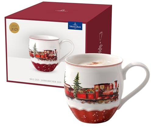 Villeroy & Boch - Annual Christmas Edition Jahresbecher 2025 380 ml Bunt, Kaffetasse Weihnachten, Becher, Weihnachtsbecher Keramik, Geschirr, Sammlerstück, Premium Porzellan
