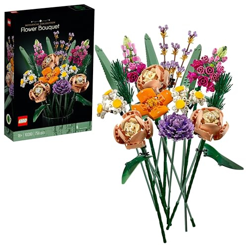 LEGO Botanicals Blumenstrauß - Künstliche Blumen Set für Erwachsene - Zimmerdeko und Geschenkidee für Frauen & Männer - Wohnaccessoires - Botanik Kollektion 10280