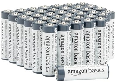 Amazon Basics AA- Alkali-Batterien, 1,5 V, 5 Jahre lagerfähig, 40 Stück